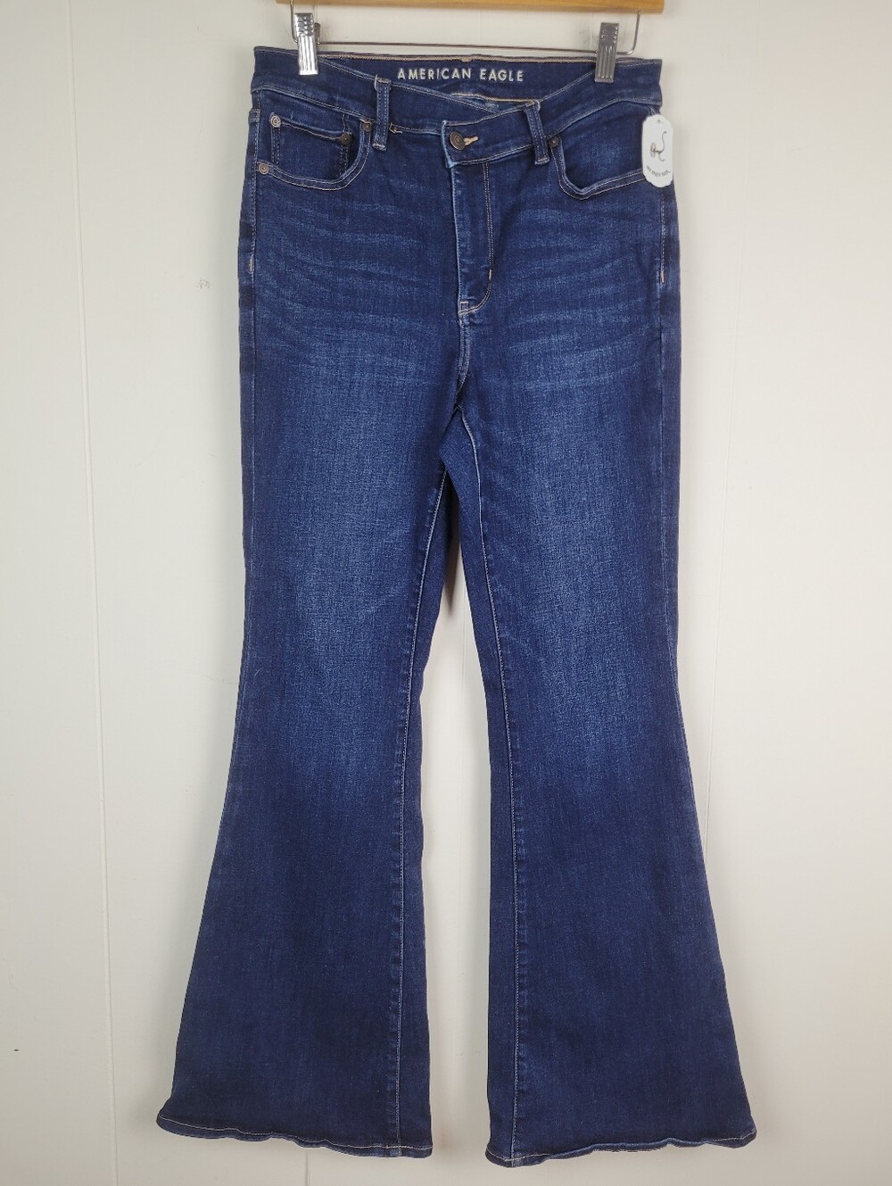 American Eagle Size 8 Regular Stretch Bootcut Flare Jeans Dark Wash
